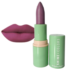 Batom Matte Aveludado Nude Rosado Shine Colors Abelha Rainha 4g