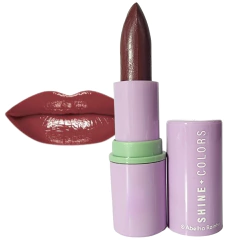 Batom Brilho e Sabor Cravo e Canela FPS 15 Shine Colors Abelha Rainha 3,7g