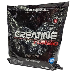 Creatina em Pó Turbo Sem Sabor Black Skull 500g Refil