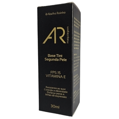 Base Tint Segunda Pele Bege Claro Q-1 FPS 15 AR Maquiagem Abelha Rainha 30ml