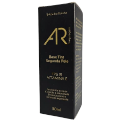 Base Tint Segunda Pele Bege Claro N-1 FPS 15 AR Maquiagem Abelha Rainha 30ml
