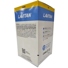 Caixa do suplemento alimentar Lavitan Cimed, contendo 60 comprimidos de Cálcio + Vitamina D 1000 UI, com informações sobre uso e recomendações.