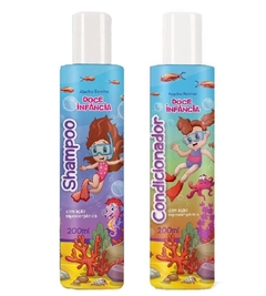 Kit Shampoo + Condicionador Vegano Tutti Frutti Doce Infância Abelha Rainha