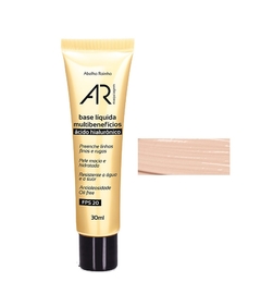 Base Líquida Multi Benefícios Ácido Hialurônico Claro FPS 20 AR Maquiagem Abelha Rainha 30ml