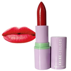 Batom Brilho Intenso Rouge FPS 15 Shine Colors Abelha Rainha 3,7g