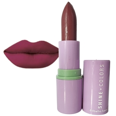 Batom Matte Aveludado Malva Chique Shine Colors Abelha Rainha 4g