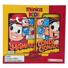 Kit Shampoo + Condicionador Cabelos Finos e Delicados Mônica Kids Cia. da Natureza