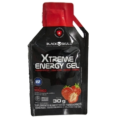 Xtreme Energy Gel Suplemento Alimentar Sabor Morango Black Skull 30g