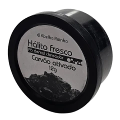 Pó Dental Clareador com Carvão Ativado Hálito Fresco Abelha Rainha 12g - comprar online