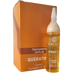 Kit 6 Ampola de Tratamento Capilar Queratina Isacare 10ml cada