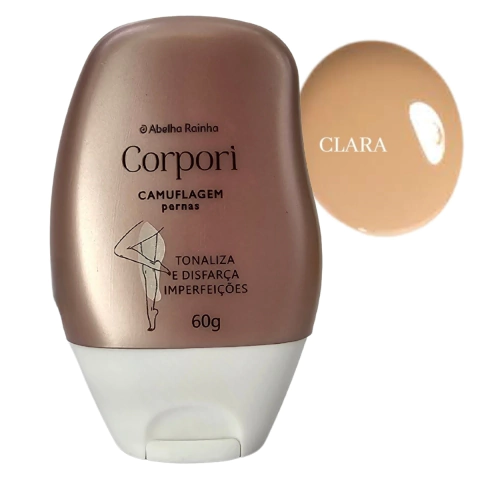 Camuflagem Base Para As Pernas Pele Clara Corpori Abelha Rainha 70g