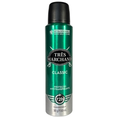 Kit 3 Desodorante Aerossol Antitranspirante Classic Três Marchand 90g / 150ml cada