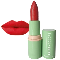 Batom Matte Aveludado Vermelho Fatal Shine Colors Abelha Rainha 4g