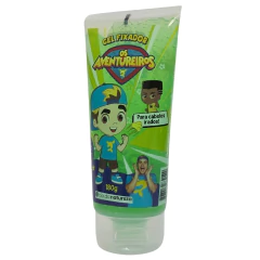 Gel Fixador Para Cabelos Irados! Extrato de Kiwi e Maça Os Aventureiros Luccas Neto Cia. da Natureza 180g na internet