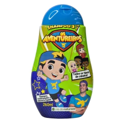 Imagem do Kit Shampoo 3 em 1 Para Todos os tipos de Cabelos + Gel Fixador Os Aventureiros Luccas Neto Cia. da Natureza