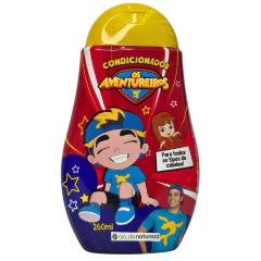 Kit Shampoo + Condicionador Para Todos os tipos de Cabelos Os Aventureiros Luccas Neto Cia. da Natureza
