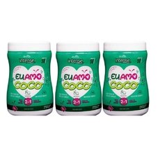 kit 3 Creme Para Pentear e Tratamento 2 em 1 Eu Amo Coco Vegano Intense Griffus 1kg