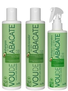 Kit Shampoo + Condicionador + Leave-in Vou de Abacate Griffus