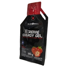 Xtreme Energy Gel Suplemento Alimentar Sabor Morango Black Skull 30g