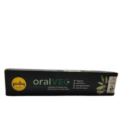 Gel Dental Carvão Ativado com Melaleuca e Aloe Vera Vegano oralVEG Piatan Natural 90g