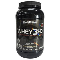 Whey em Pó Concentrado + Isolado e Hidrolisado Sabor Baunilha 3 HD Black Skull 900g