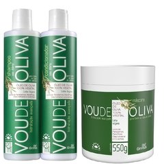 Kit Shampoo + Condicionador + Mascara Linha Vegana Vou de Oliva Griffus