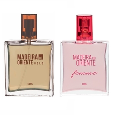 Kit Deo Colônia Spray Feminina Madeira do Oriente Femme + Masculina Madeira do Oriente Gold Abelha Rainha