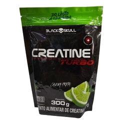 Creatina em Pó Turbo Sabor Limão Black Skull 300g Refil
