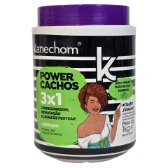 Tratamento Capilar 3 em 1 Cachos Definidos Power Cachos Vegano Kanechom 1kg