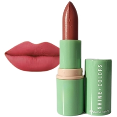 Batom Matte Aveludado Rosé Veludo Shine Colors Abelha Rainha 4g