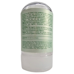 Desodorante Stick Cristal Sem Alumínio Unissex Sem Perfume Vegano Piatan Natural 60g