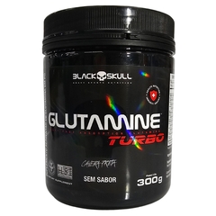 Glutamina em Pó Suplemento Alimentar Turbo Sem Sabor Black Skull 300g