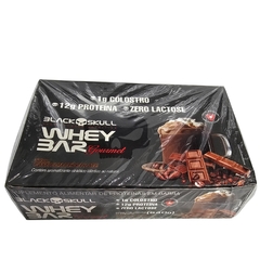Kit 12 Whey Bar Barra de Proteínas Gourmet Sabor Café com Chocolate Black Skull 45g