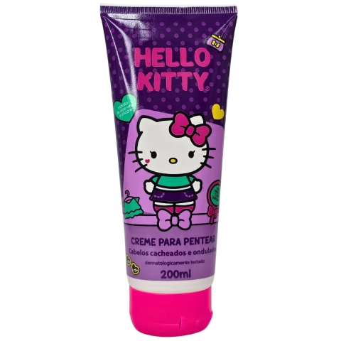Creme Para Pentear Cabelos Cacheados e Ondulados Hello Kitty Cia. da Natureza 200ml