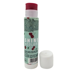 Lip Balm Hidratante Labial Com Cor Cereja FPS 15 Shine Colors Abelha Rainha 4,7g
