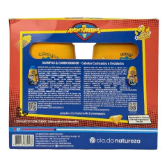 Kit Shampoo + Condicionador Cabelos Cacheados e Ondulados Os Aventureiros Luccas Neto Cia. da Natureza - eBena