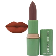 Batom Matte Aveludado Canela Shine Colors Abelha Rainha 4g