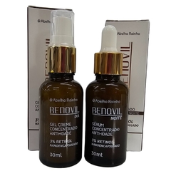 Kit Creme + Sérum Anti Idade Concentrado 3% Retinol Dia + Noite Renovil Abelha Rainha na internet
