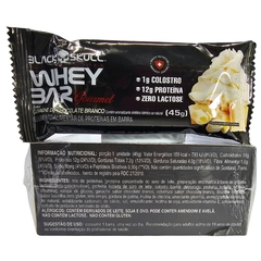 Whey Bar Barra de Proteínas Gourmet Sabor Ganache de Chocolate Branco Black Skull 45g