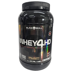 Whey em Pó Com Lactase 4 HD Sabor Baunilha Black Skull 900g