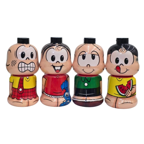 Shampoo 260ml + Condicionador 245ml 4 Bonecos Turma da Mônica Kids Em Bonecos Colecionáveis Cia. da Natureza