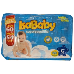 Fralda IsaBaby Super Sequinha Hora de Ninar G 60 Und