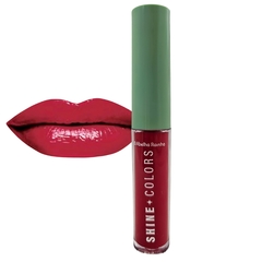 Batom Vinil Vermelho Disco Shine Colors Abelha Rainha 3,5g