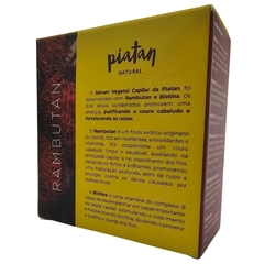 Sérum Vegetal Capilar Todos os tipos de Cabelos Rambutan + Biotina Vegano Piatan Natural 60ml