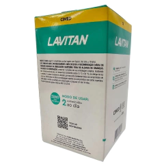 Embalagem do suplemento alimentar Memo Neuro Lavitan Cimed, com informações sobre modo de uso e recomendações.