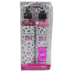 Kit Body Splash + Hidratante Corpo e Rosto Sweet Pop Hello Kitty Vegano Cia. da Natureza