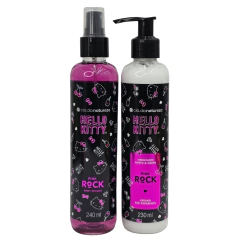 Kit Body Splash + Hidratante Corpo e Rosto Pink Rock Hello Kitty Vegano Cia. da Natureza - comprar online