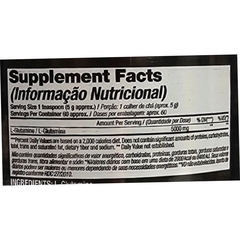 Glutamina em Pó Suplemento Alimentar Sem Sabor Black Skull 300g