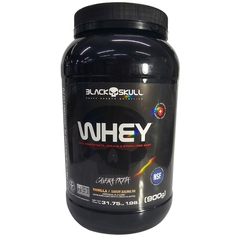 Whey em Pó Suplemento Alimentar de Proteína Sabor Baunilha Black Skull 900g