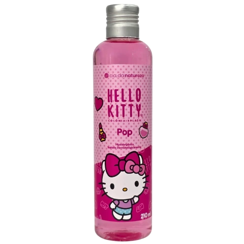 Colônia Splash Pop Hello Kitty Vegano Cia. da Natureza 210ml